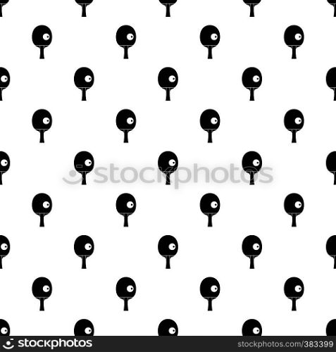 Table tennis racket and ball pattern. Simple illustration of table tennis racket and ball vector pattern for web. Table tennis racket and ball pattern, simple style
