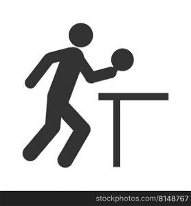 table tennis sport icon vector illustration design
