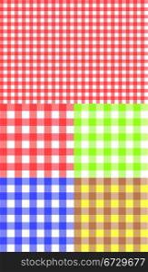 Tablecloth texture-checked fabric seamless vector pattern