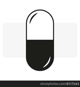 Tablet capsule icon. Medicine icon. Vector illustration. EPS 10.. Tablet capsule icon. Medicine icon. Vector illustration.