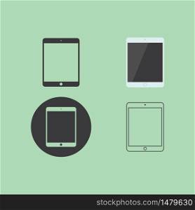 tablet device icon vector illustration design template