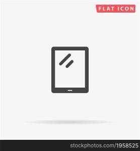 Tablet flat vector icon. Hand drawn style design illustrations.. Tablet flat vector icon