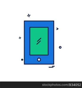 Tablet icon design vector