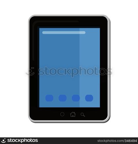 Tablet icon in cartoon style isolated on white background. Tablet icon, cartoon style