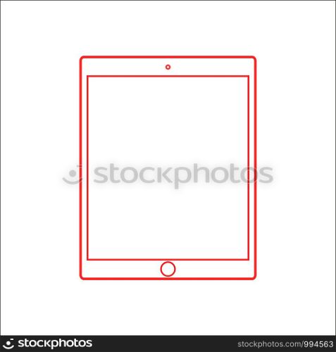 tablet icon sign. Elecnronic device. Vector eps10