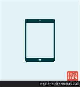 Tablet icon. Tablet logo. Tablet symbol. Tablet PC icon isolated. Computer pad icon minimal design. Vector illustration.. Tablet pc pad