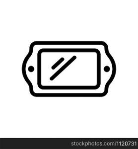 Tablet icon vector. A thin line sign. Isolated contour symbol illustration. Tablet icon vector. Isolated contour symbol illustration