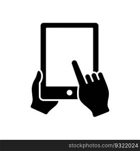 Tablet icon vector on trendy design