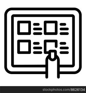 Tablet online store icon outline vector. Sale buy. Web business. Tablet online store icon outline vector. Sale buy