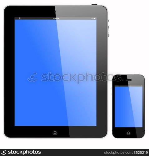 tablet PC and smartphone