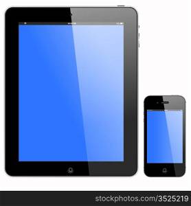 tablet PC and smartphone