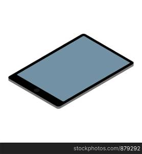 Tablet PC isometric isolated on white background, vector illustration. Tablet PC isometric isolated on white