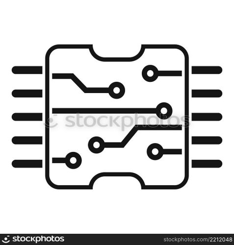 Tablet processor icon simple vector. Phone broken. Computer service. Tablet processor icon simple vector. Phone broken