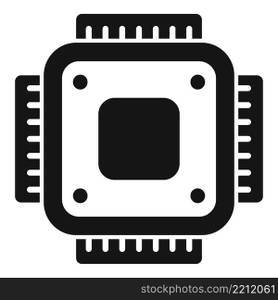 Tablet processor icon simple vector. Screen cell. Computer service. Tablet processor icon simple vector. Screen cell