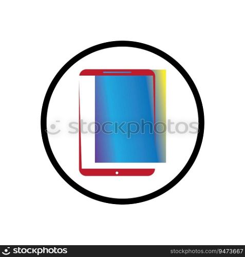 Tablet screen icon with shadow isolated on white background. Modern simple flat device sign for website design, mobile app. trendy vector tablet display mockup symbol.