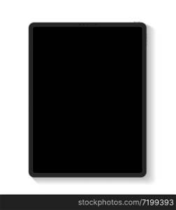 Tablet with blank screens isolated . showcase your work in modern style.