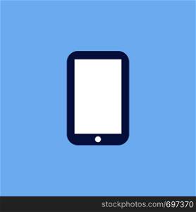 Tablet with white screen in flat design. Tablet vector icon. Eps10. Tablet with white screen in flat design. Tablet vector icon