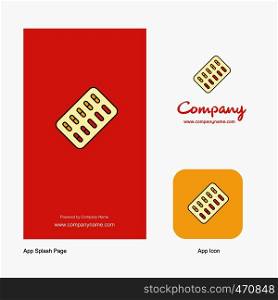 Tablets Company Logo App Icon and Splash Page Design. Creative Business App Design Elements