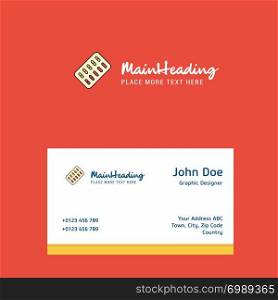Tablets logo Design with business card template. Elegant corporate identity. - Vector