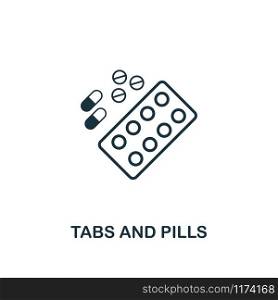 Tabs And Pills icon. Premium style design from healthcare collection. Pixel perfect tabs and pills icon for web design, apps, software, printing usage.. Tabs And Pills icon. Premium style design from healthcare icon collection. Pixel perfect Tabs And Pills icon for web design, apps, software, print usage