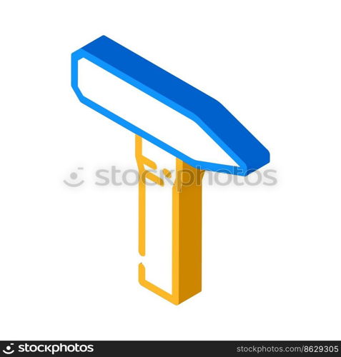 tack hammer isometric icon vector. tack hammer sign. isolated symbol illustration. tack hammer isometric icon vector illustration