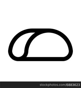 taco shell, icon on isolated background,