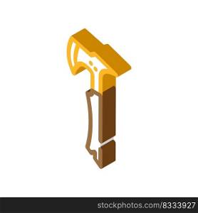 tactical axe hatchet isometric icon vector. tactical axe hatchet sign. isolated symbol illustration. tactical axe hatchet isometric icon vector illustration