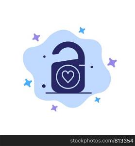 Tag, Love, Heart, Wedding Blue Icon on Abstract Cloud Background