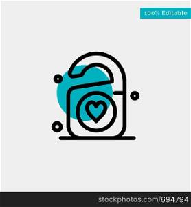 Tag, Love, Heart, Wedding turquoise highlight circle point Vector icon