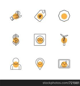 tag , navigation , dollar , money , image , shapes , electronic , time , ecology , icon, vector, design, flat, collection, style, creative, icons , traingle , square , hexagon , pentagon , battery , electricity ,