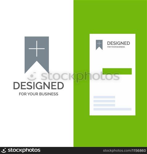 Tag, Plus, Interface, User Grey Logo Design and Business Card Template
