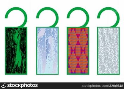 tags with texture, vector art illustration, more tags in my gallery