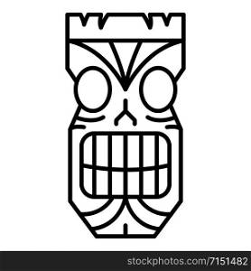 Tahiti idol icon. Outline tahiti idol vector icon for web design isolated on white background. Tahiti idol icon, outline style