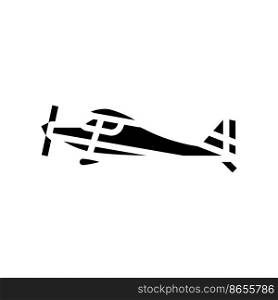 taildraggers airplane aircraft glyph icon vector. taildraggers airplane aircraft sign. isolated symbol illustration. taildraggers airplane aircraft glyph icon vector illustration