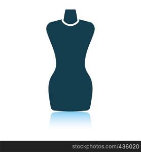 Tailor mannequin icon. Shadow reflection design. Vector illustration.