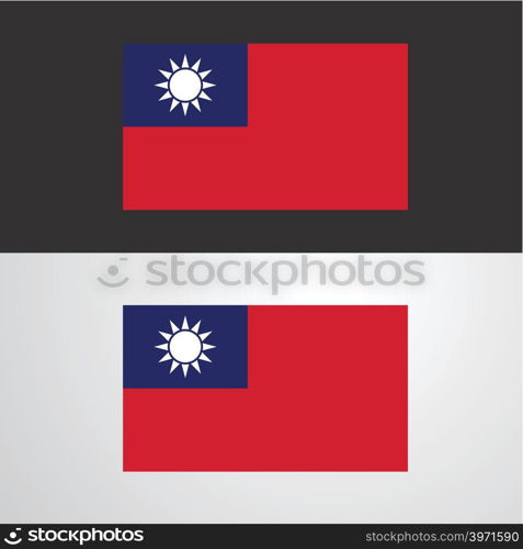 Taiwan Flag banner design