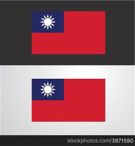 Taiwan Flag banner design