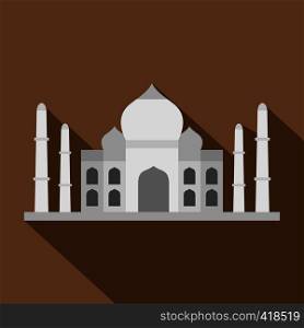 Taj Mahal icon. Flat illustration of Taj Mahal vector icon for web. Taj Mahal icon, flat style