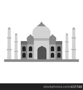 Taj Mahal icon flat isolated on white background vector illustration. Taj Mahal icon isolated