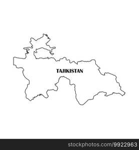 Tajikistan map icon,vector illustration symbol design