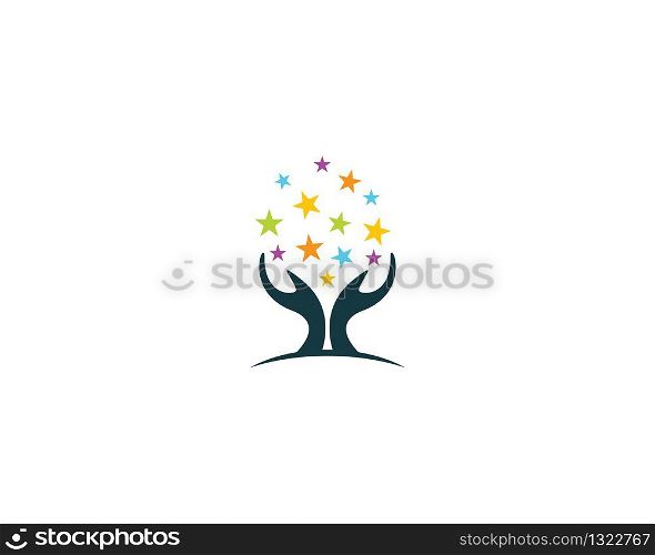 Take a star icon illustration