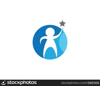 Take a star icon illustration