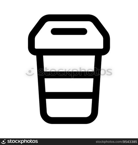 Take away coffee in disposable cup.
