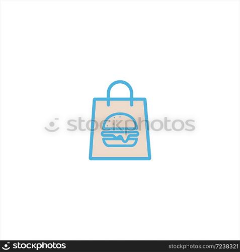 take away food delivery icon flat vector logo design trendy illustration signage symbol graphic simple
