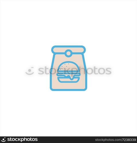 take away food delivery icon flat vector logo design trendy illustration signage symbol graphic simple
