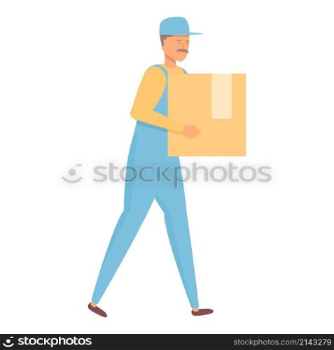 Take relocation box icon cartoon vector. Home move. Service apartment. Take relocation box icon cartoon vector. Home move