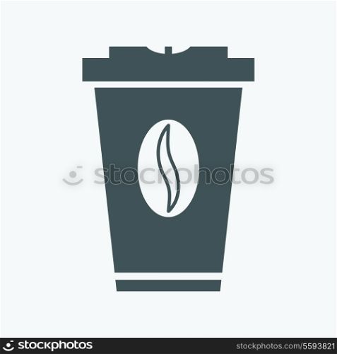 takeaway coffee paper cup with splash