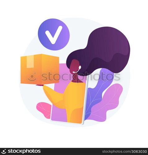 Taking orders by phone, store contact center, customers support. Easy order, fast delivery, trade service. Call center operator cartoon character. Vector isolated concept metaphor illustration.. Taking orders by phone vector concept metaphor.