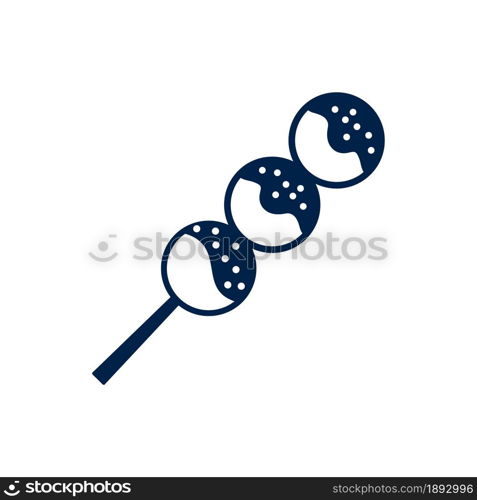 Takoyaki icon logo template isolated on white background.