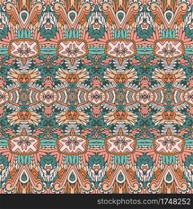 Talavera tiles seamless pattern. Tribal vintage abstract geometric ethnic ornament. geometric ethnic ornament